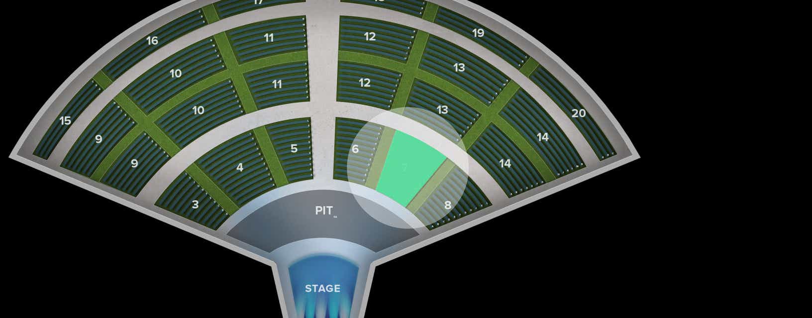 Seat view from Section