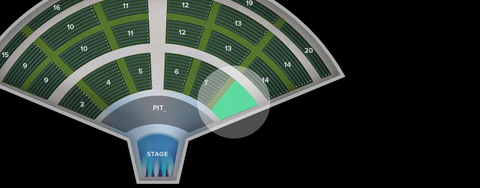 Seat view from Section