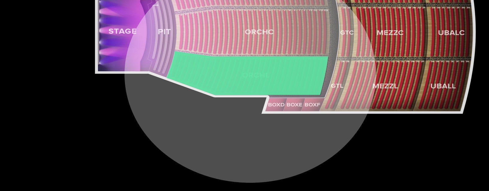 Seat view from Orchestra
