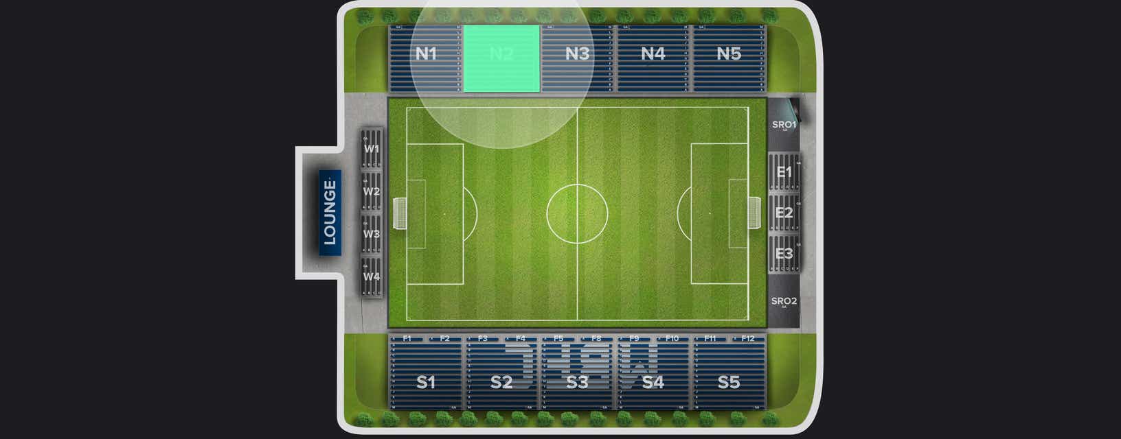 Seat view from North