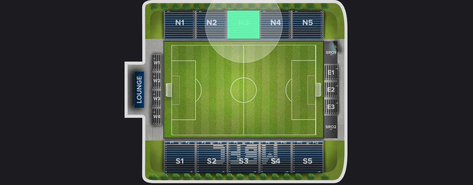 Seat view from North