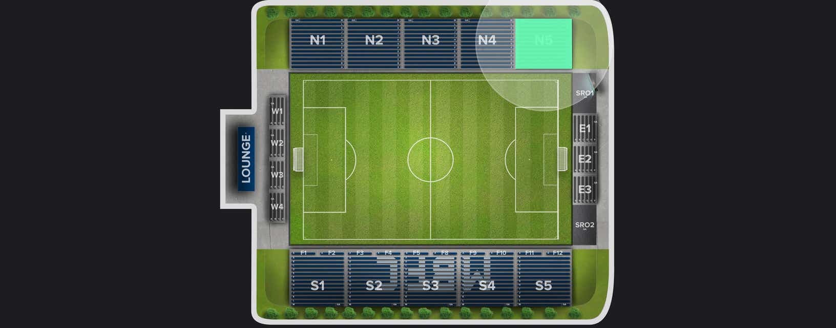 Seat view from North