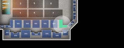 Seat view from Mezzanine