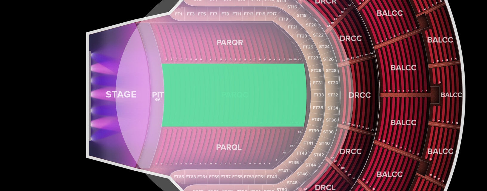 Seat view from Parquet