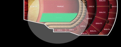 Seat view from Parquet