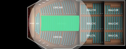 Seat view from Orchestra