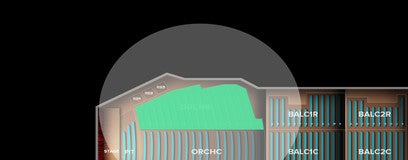 Seat view from Orchestra