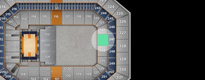 Seat view from Lower End Zone