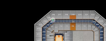 Seat view from Standing Room Only