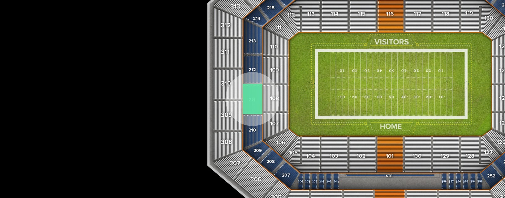 Seat view from Middle