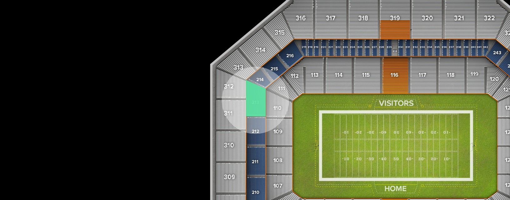 Seat view from Middle