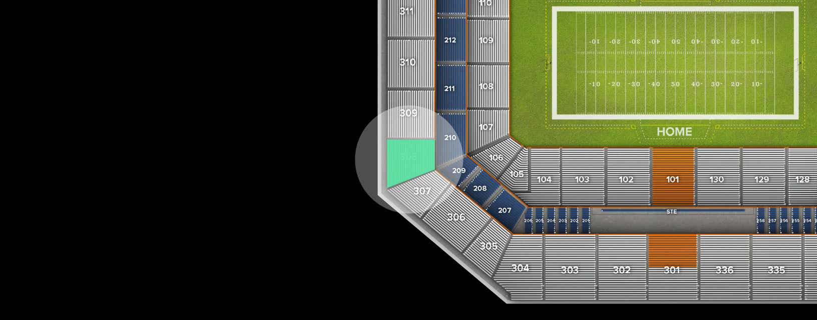 Seat view from Upper