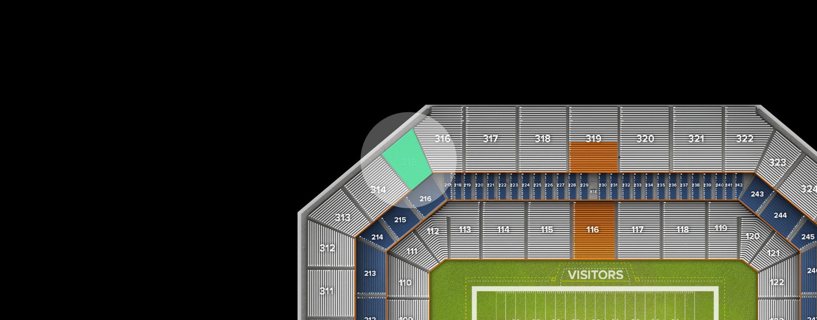Seat view from Upper