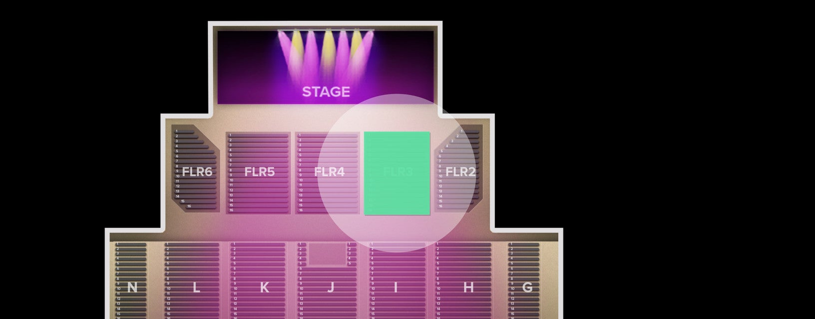 Seat view from Floor