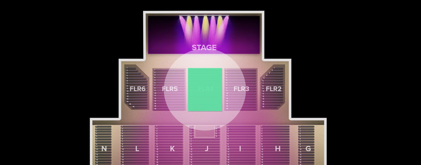 Seat view from Floor
