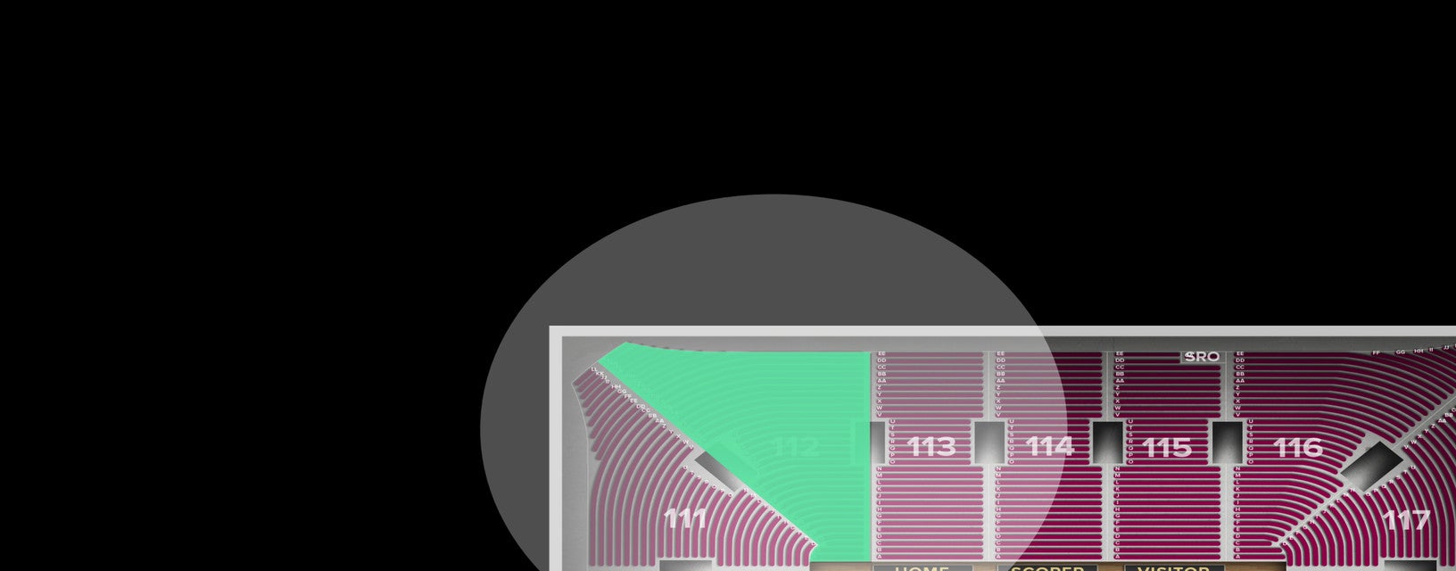 Seat view from Section