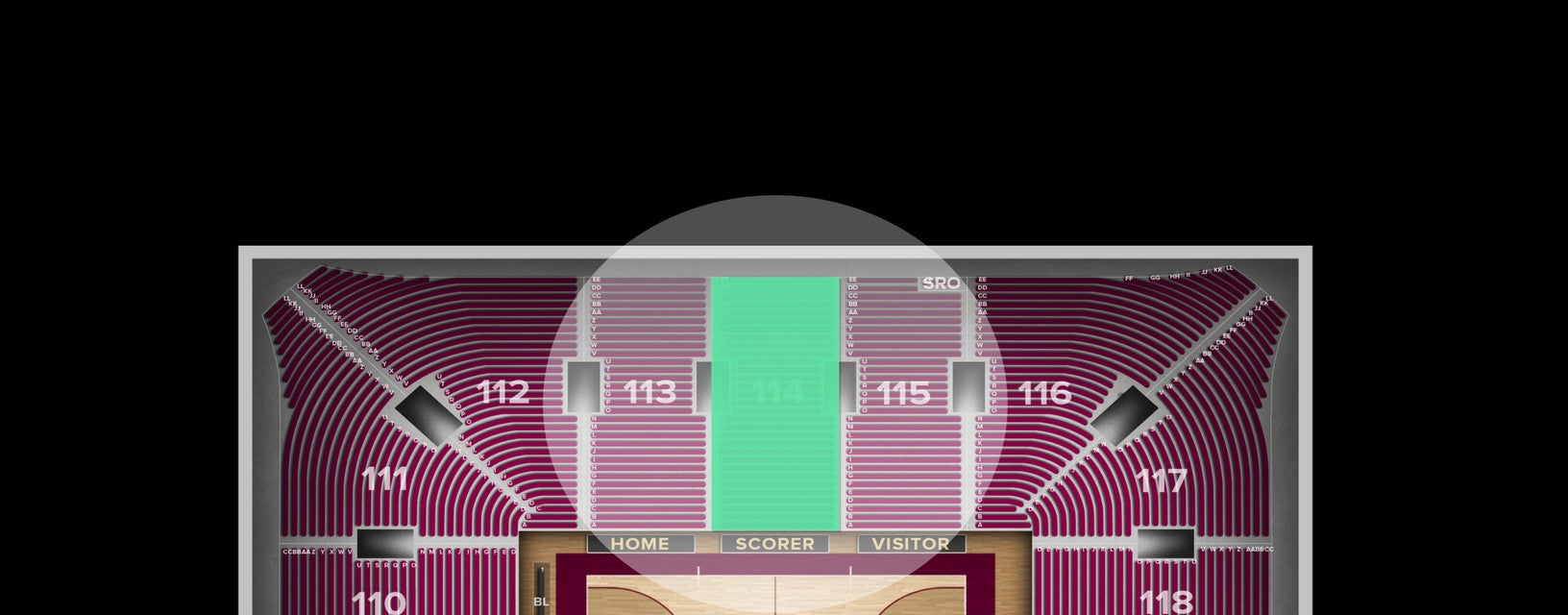 Seat view from Section