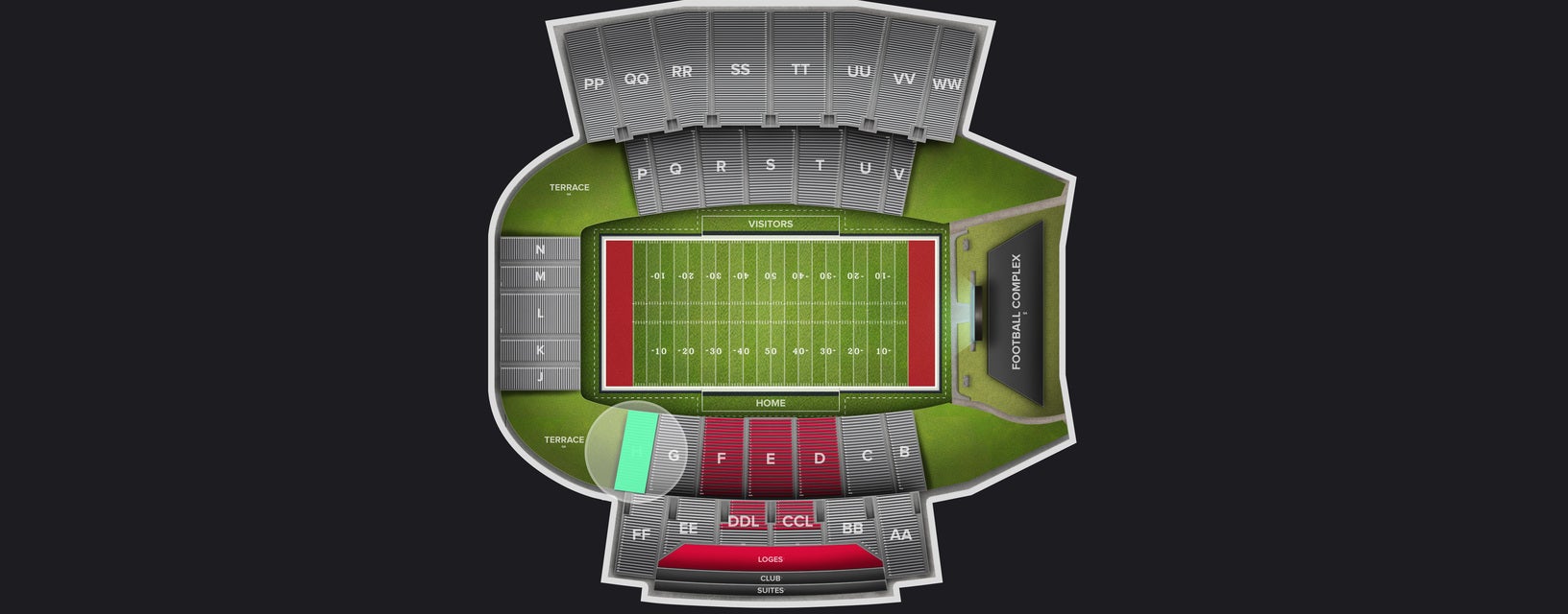 Seat view from Lower