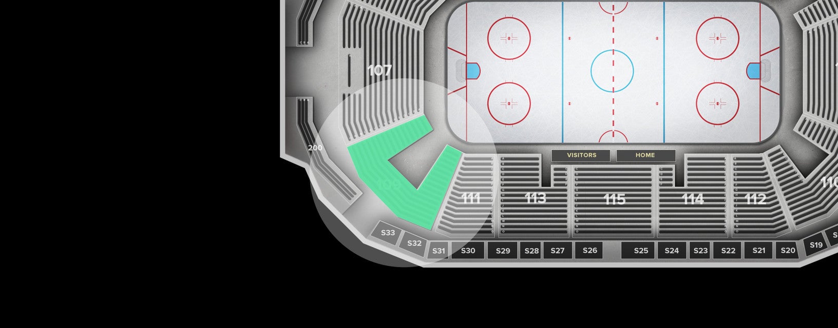 Seat view from Lower
