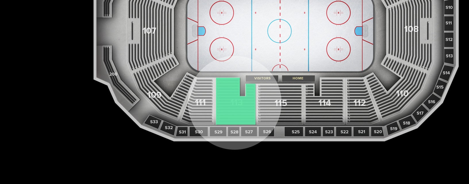 Seat view from Lower
