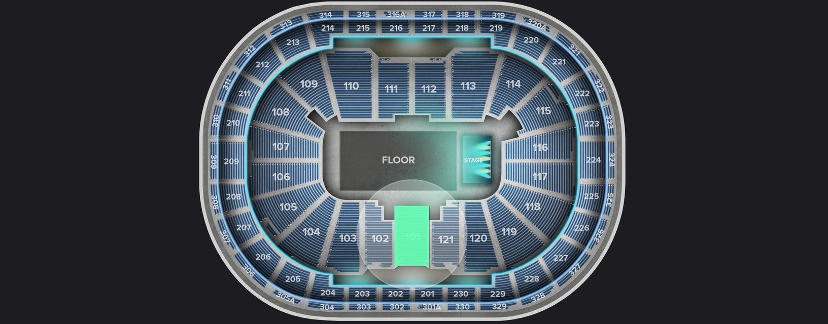 Seat view from Lower