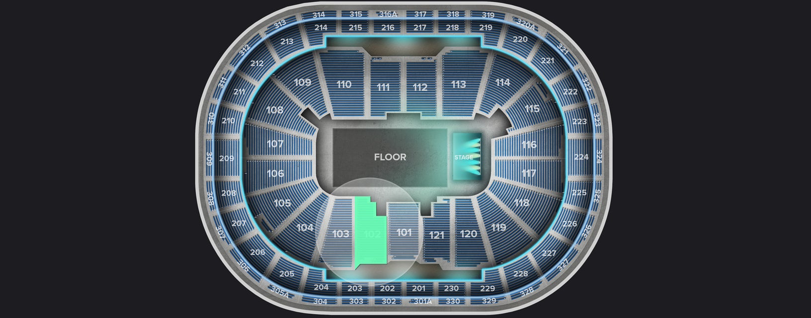 Seat view from Lower