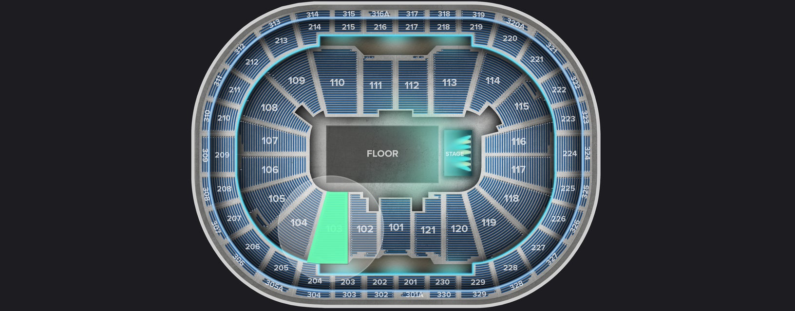 Seat view from Lower