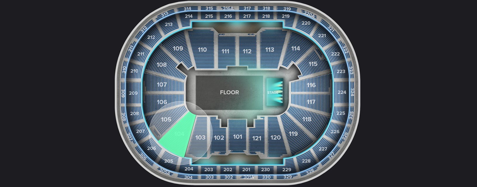 Seat view from Lower