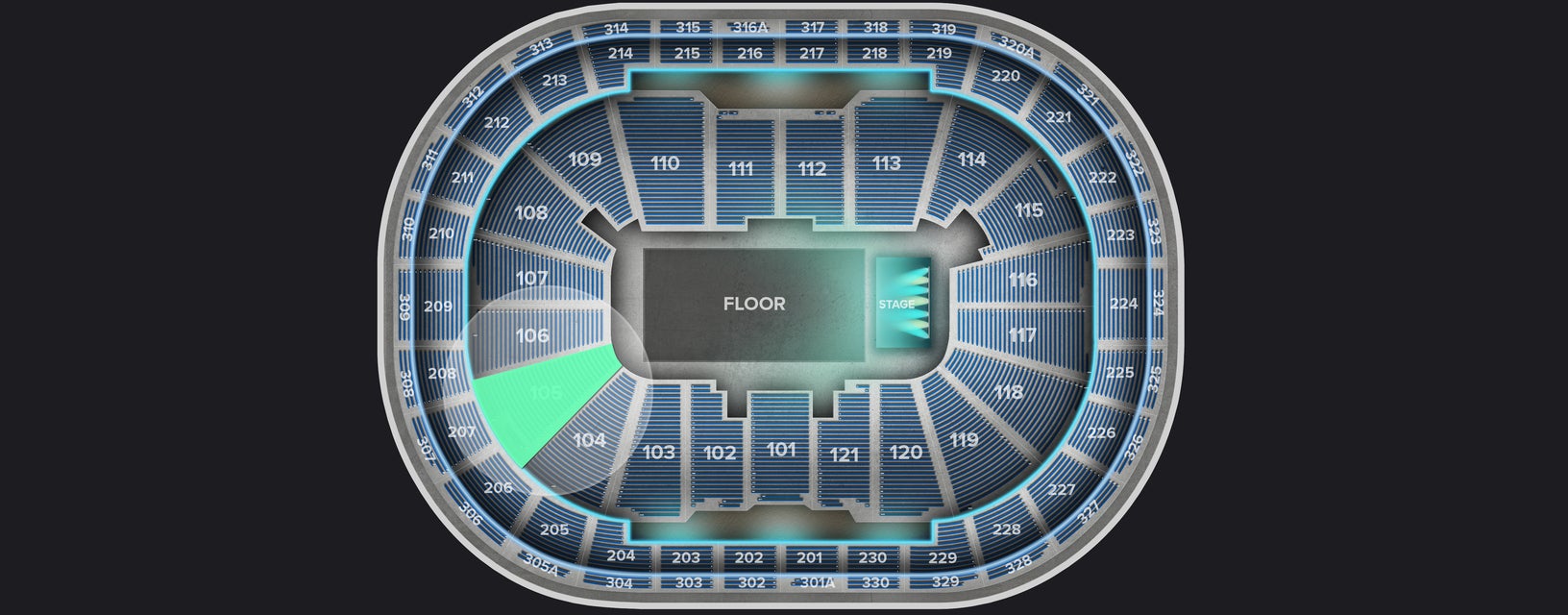 Seat view from Lower