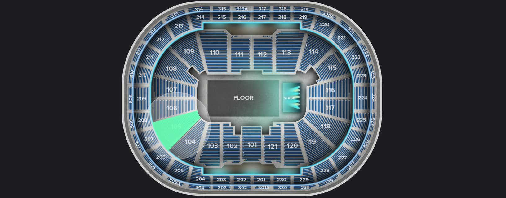 Seat view from Lower