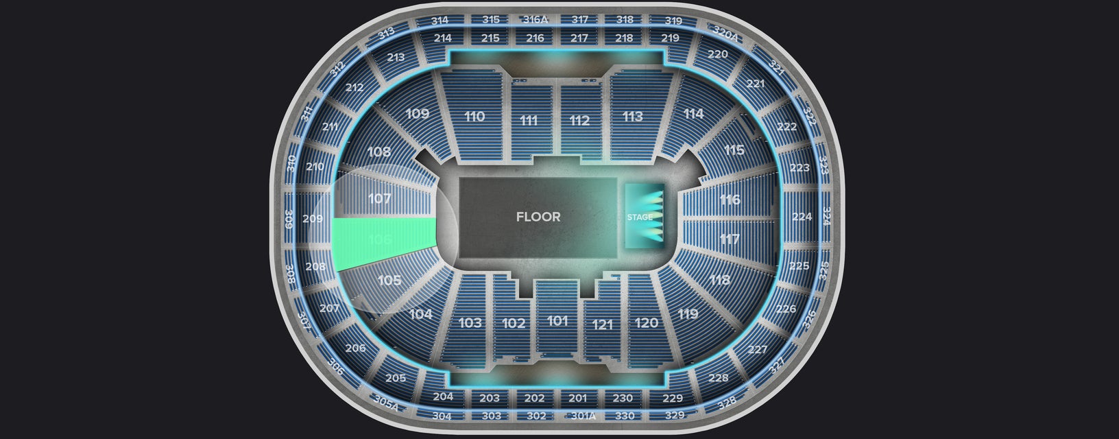 Seat view from Lower