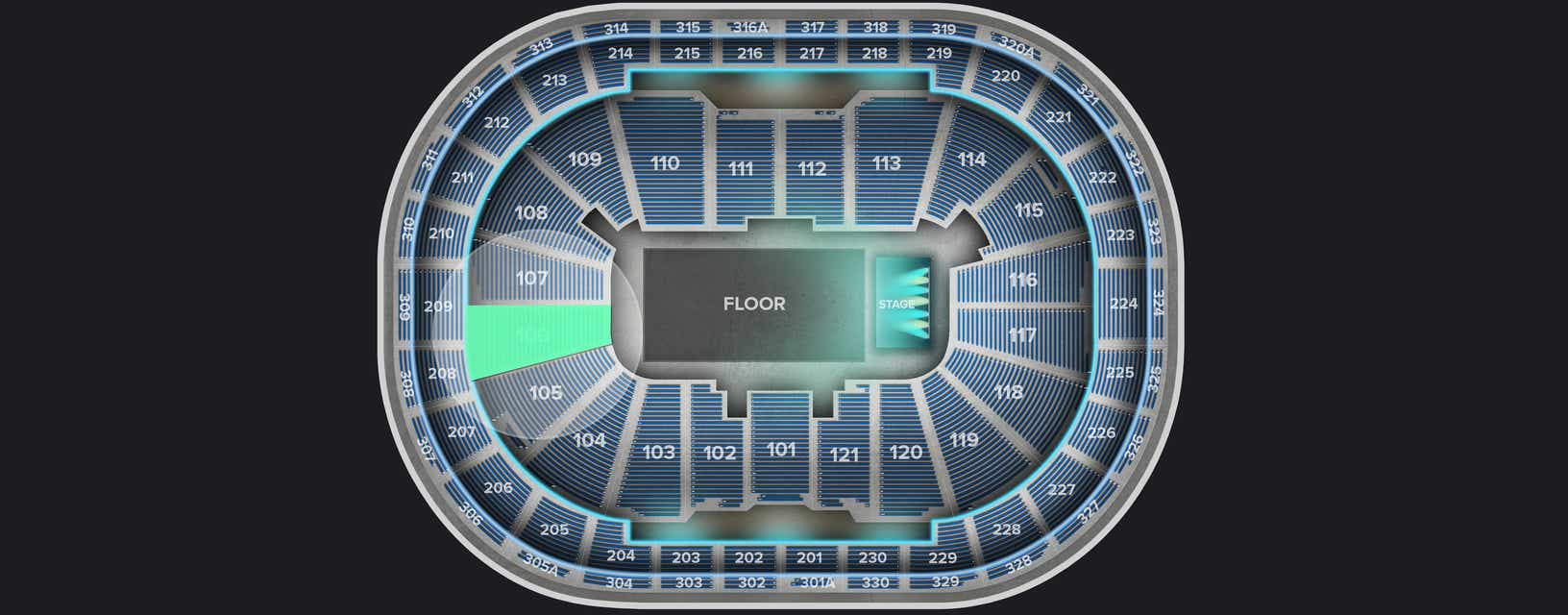 Seat view from Lower