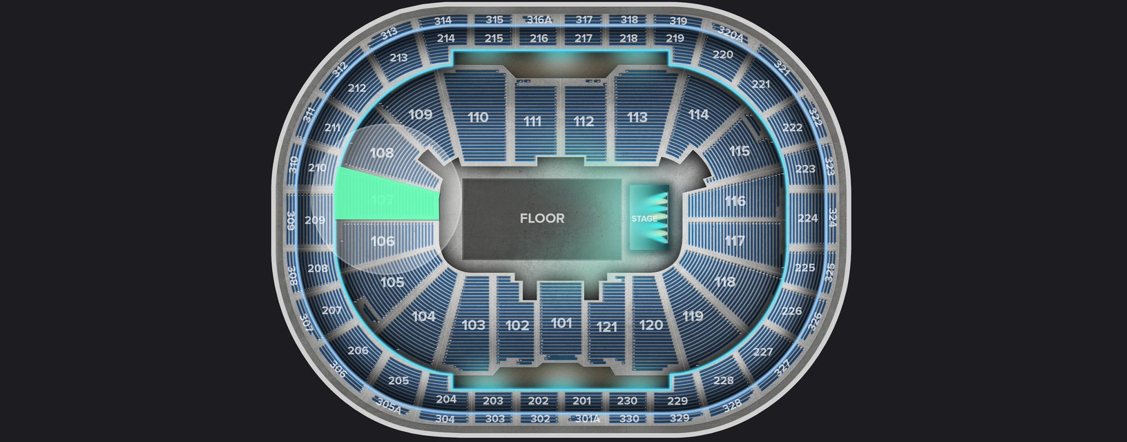 Seat view from Lower