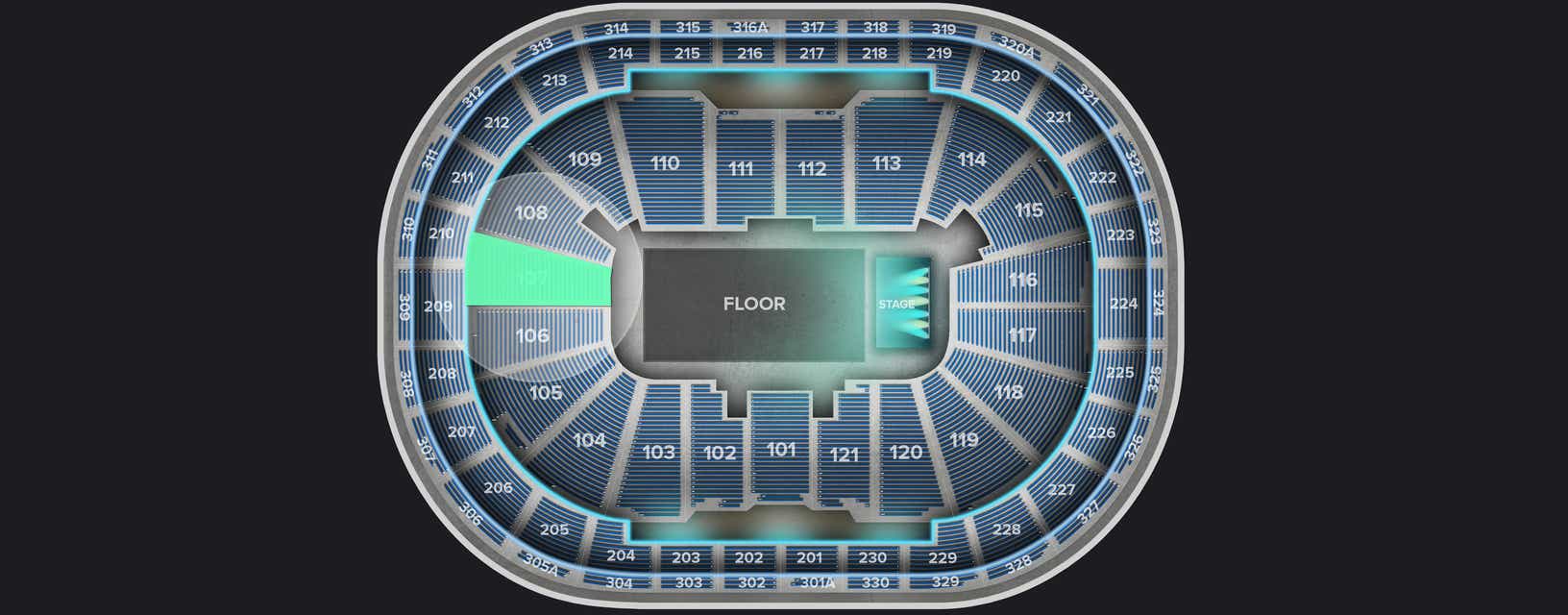 Seat view from Lower