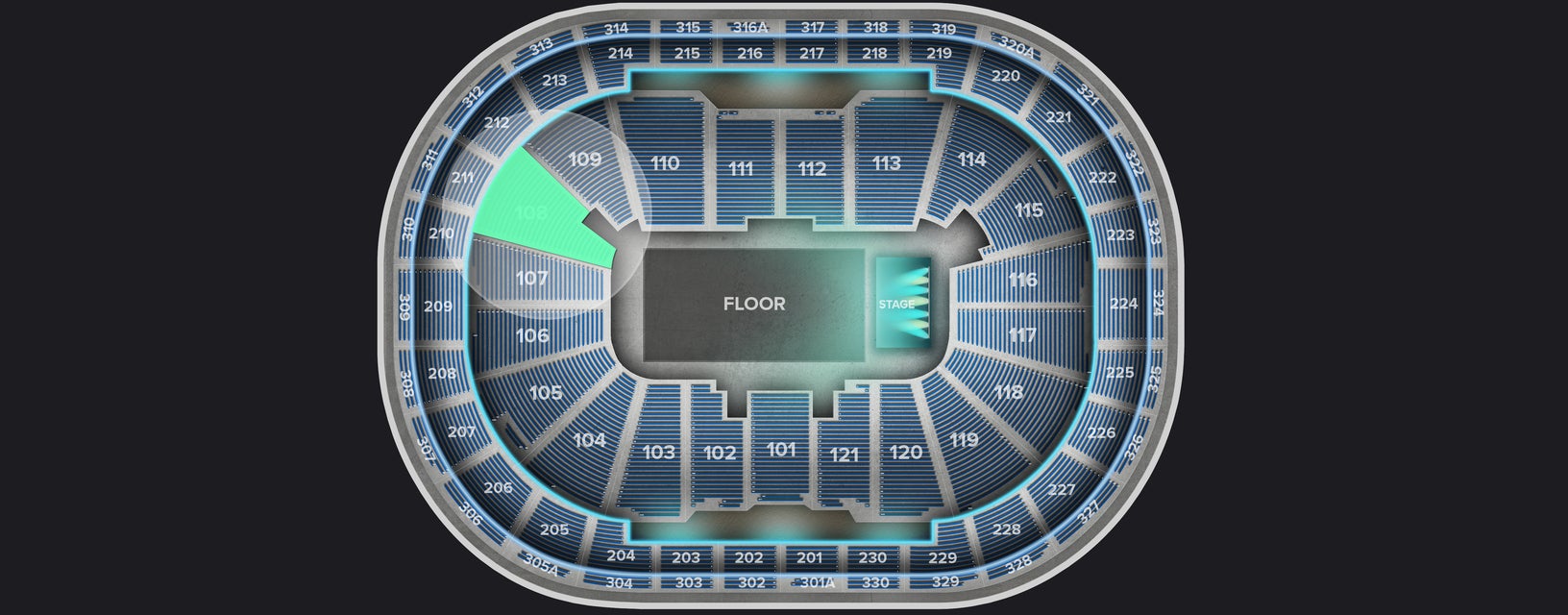 Seat view from Lower
