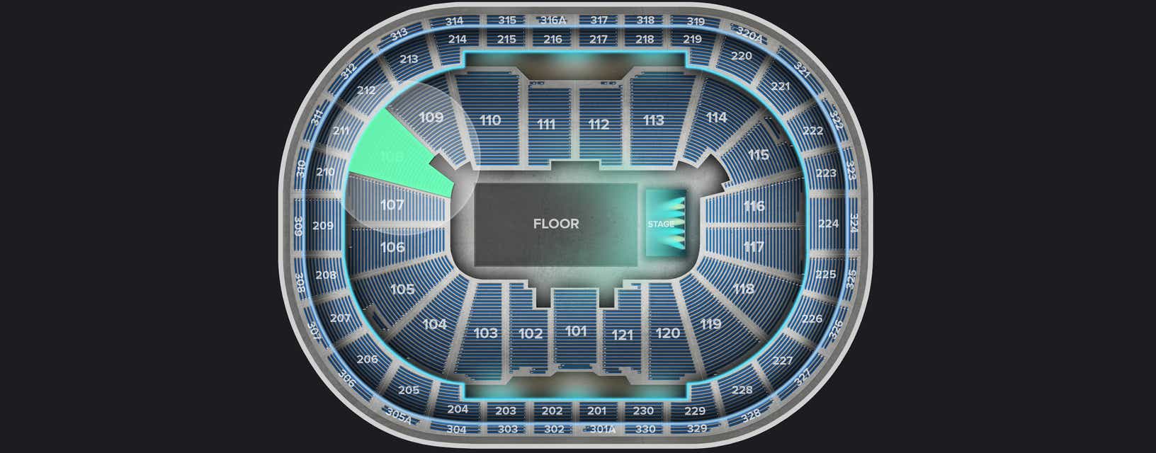 Seat view from Lower