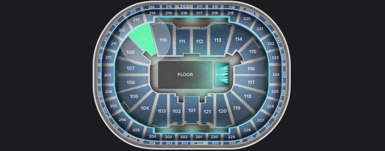 Seat view from Lower