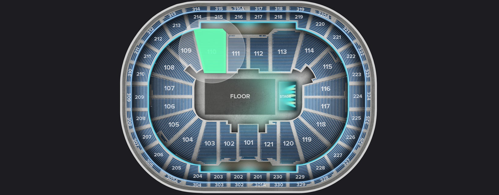 Seat view from Lower