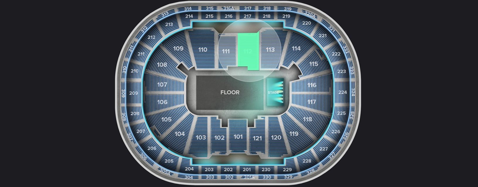 Seat view from Lower