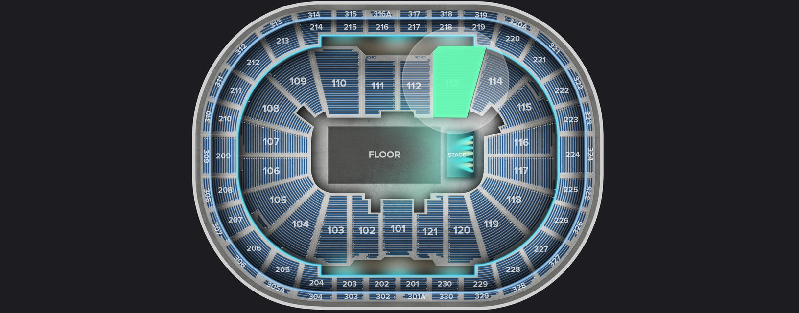 Seat view from Lower