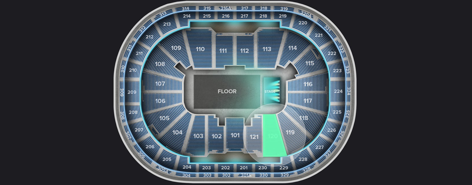 Seat view from Lower