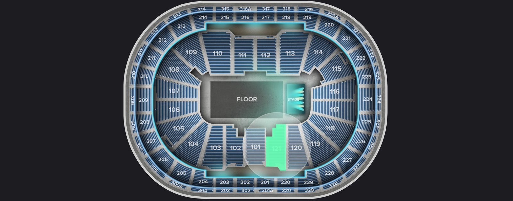 Seat view from Lower