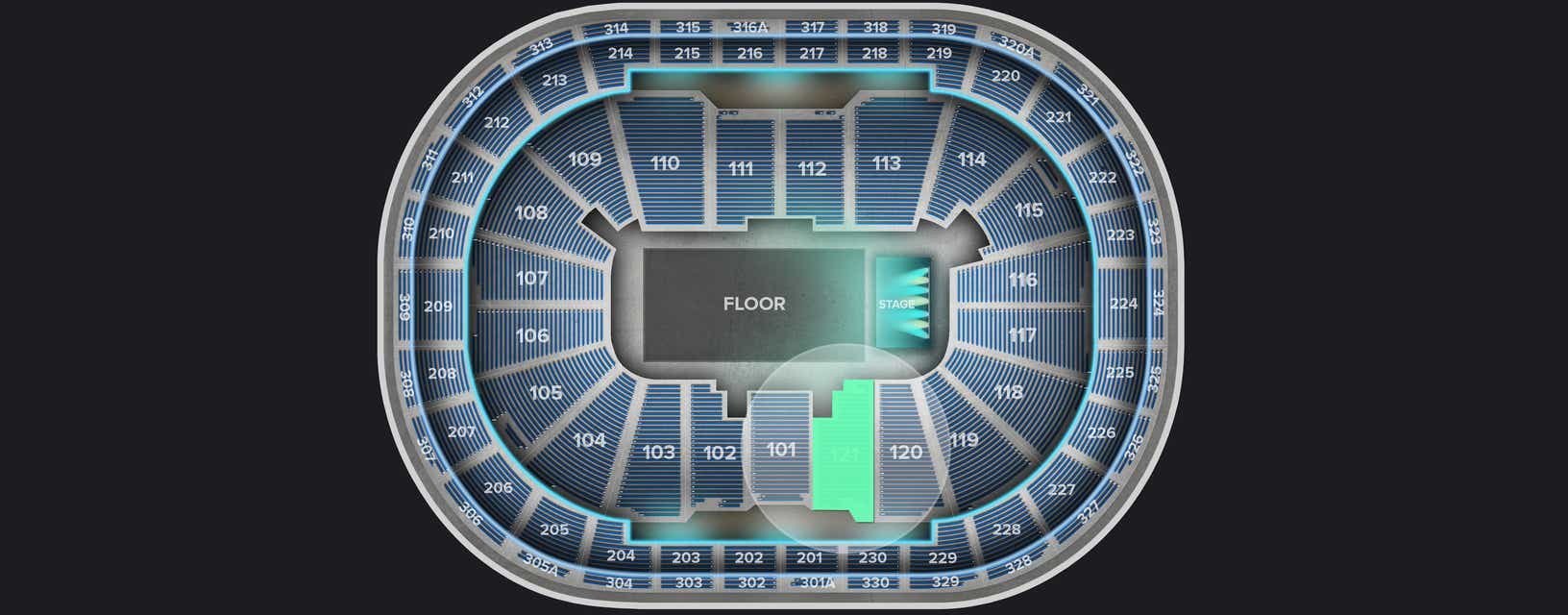 Seat view from Lower
