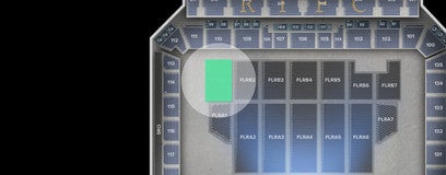 Seat view from FLRB1