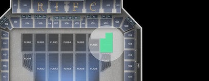 Seat view from FLRB7