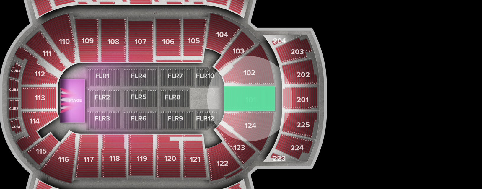 Seat view from Lower