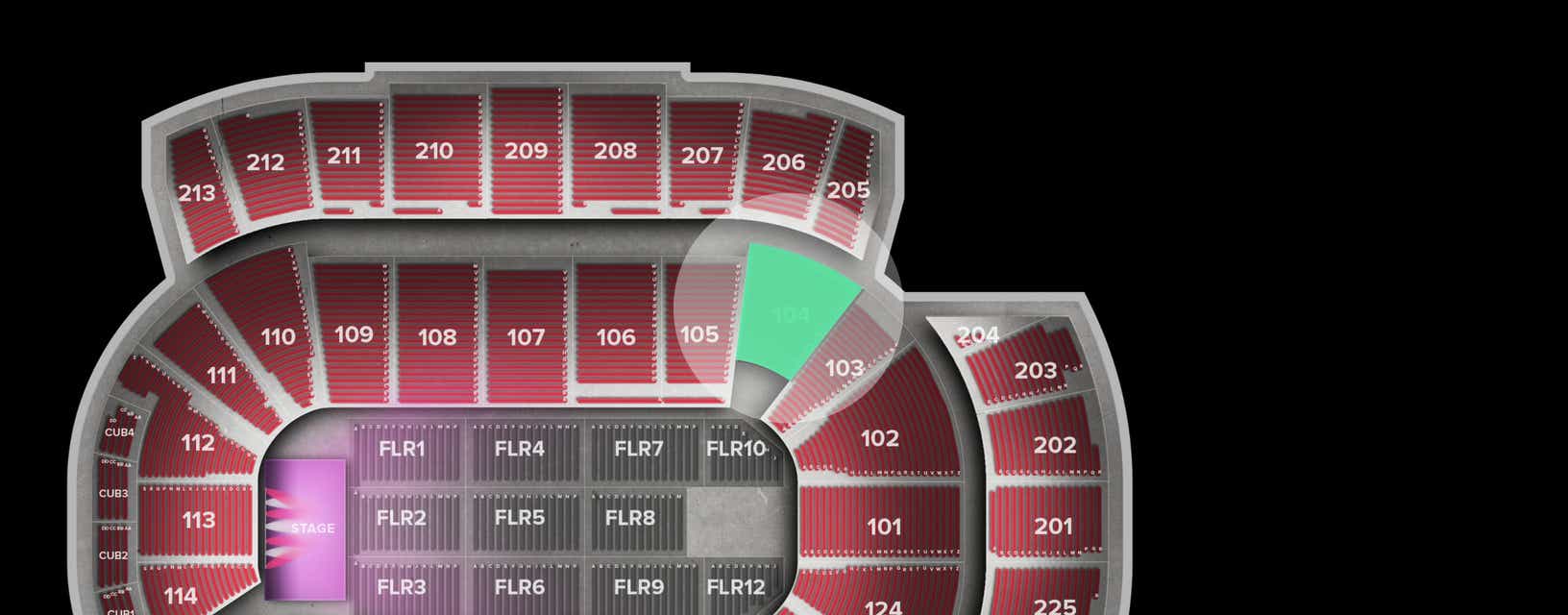 Seat view from Lower