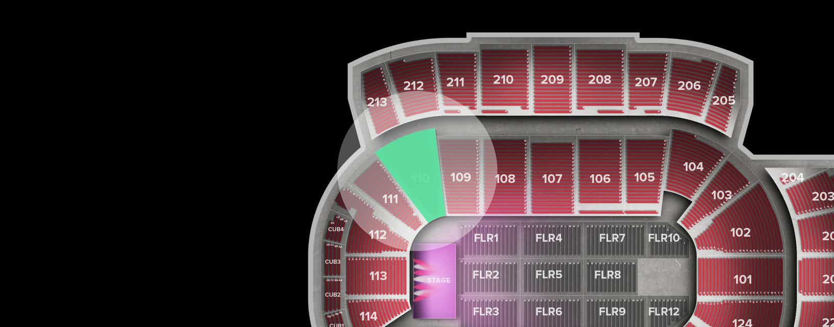 Seat view from Lower