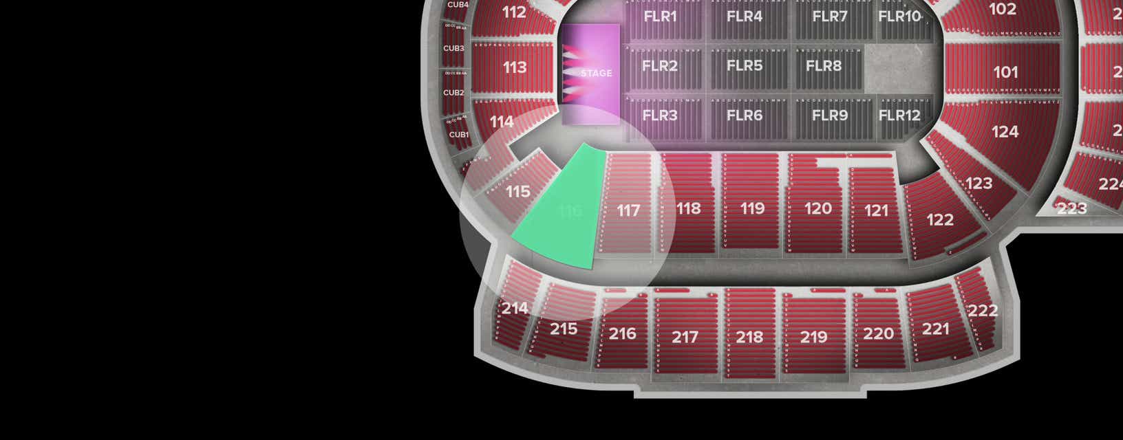 Seat view from Lower