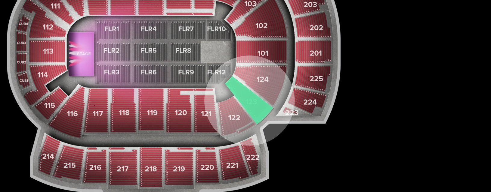 Seat view from Lower